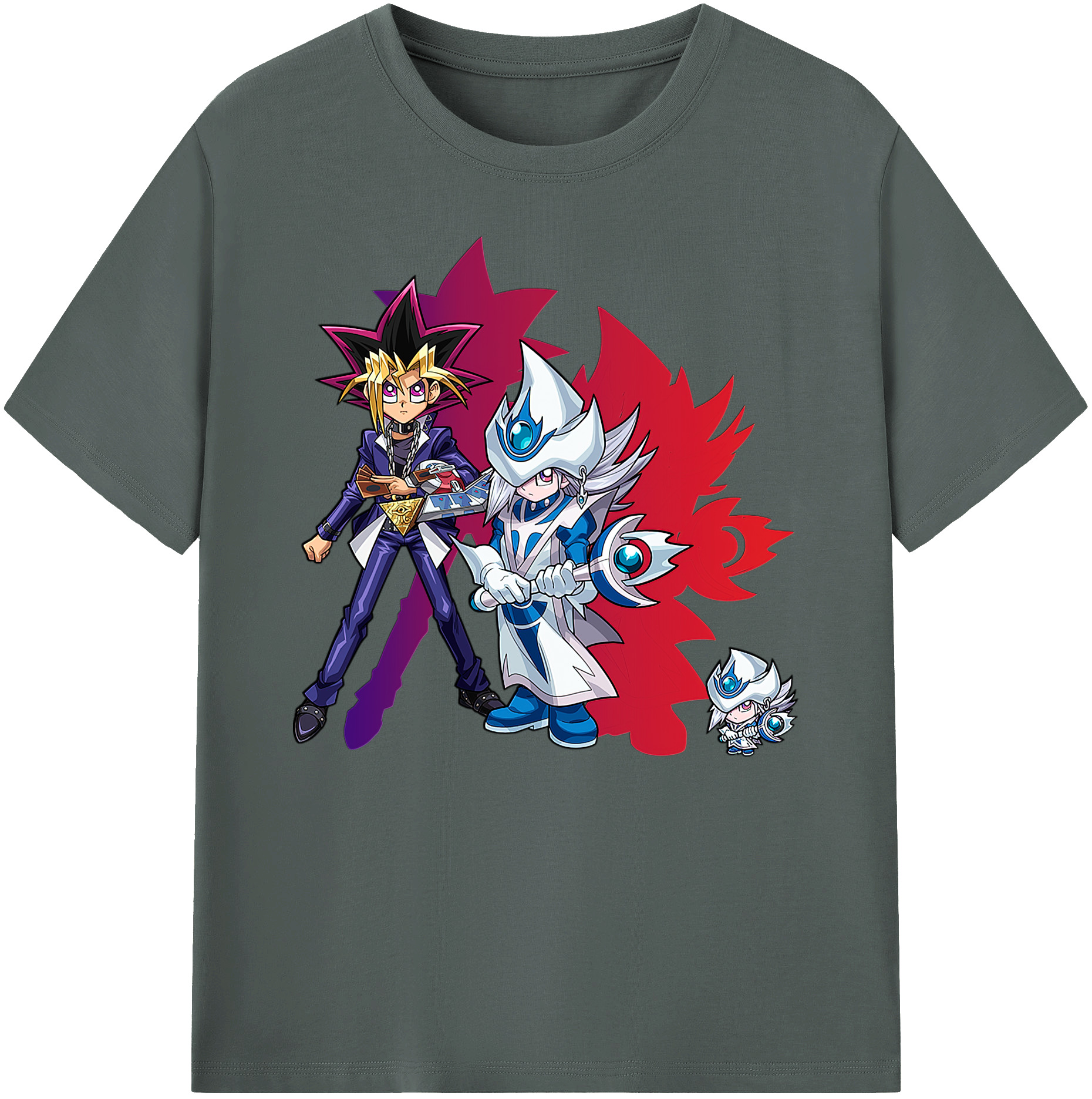 （画像用） 遊☆戯☆王 Yu-Gi-Oh! 綿100％ メンズ半袖Tシャツ｜肌触りやわらか＆通気性